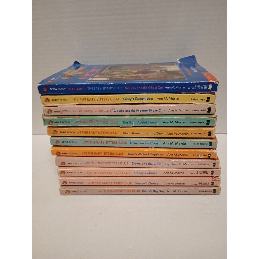 Lot of 11 - The Baby Sitters Club Paperbacks By Ann M Martin-Kristy's Great Idea